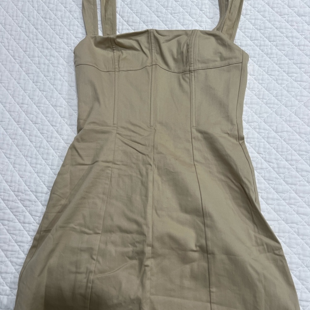 Elegant Tan Women's Dress